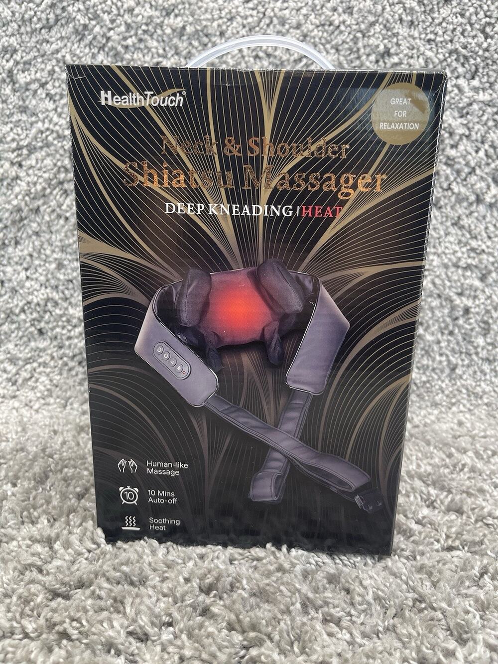Health Touch Deep Kneading Neck and Shoulder Shiatsu Massager New